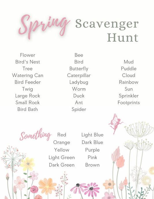 Free Printable Spring Scavenger Hunt