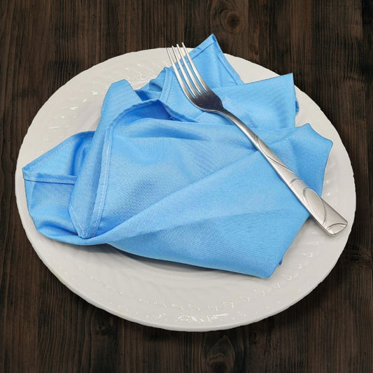 Large Light Blue Dinner Napkins