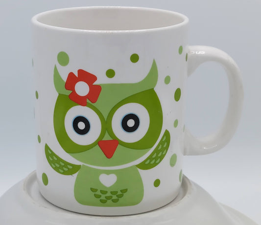 Green Owl Mug Secondhand - Green Distributors