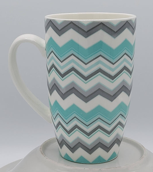 Zig Zag Chevron Mug Secondhand - Green Distributors