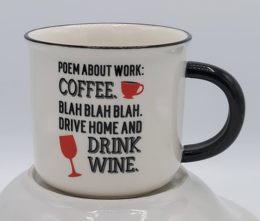 Poem About Work Mug Secondhand - Green Distributors