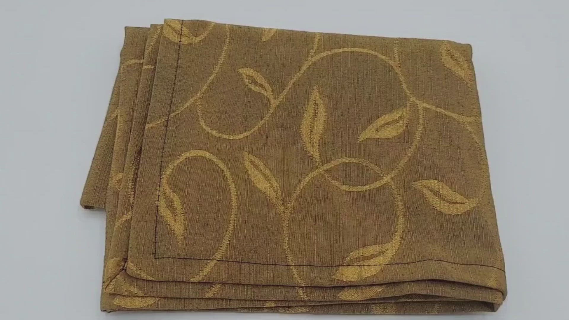 Shimmery Leaves patter shiny reversible fabric gift wrapping cloth furoshiki video