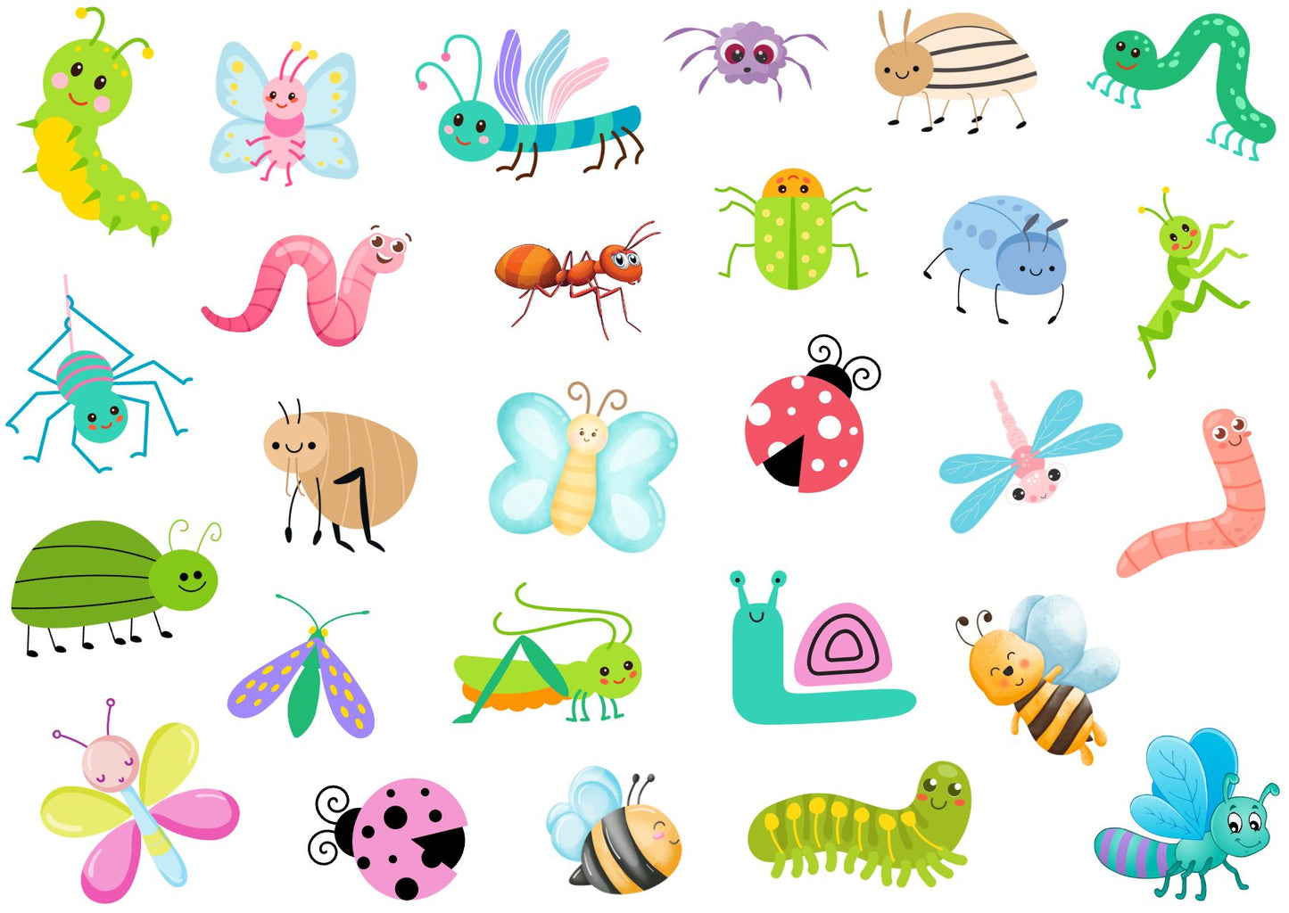 Garden Themed Stickers on Zero Waste Release Liners