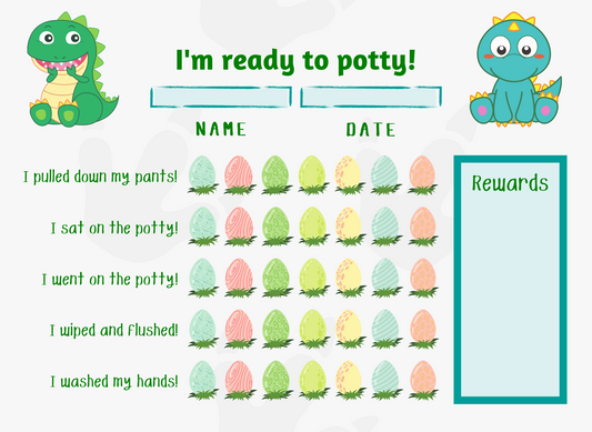 Dinosaur Zero Waste Potty Training Kit - Green Distributors