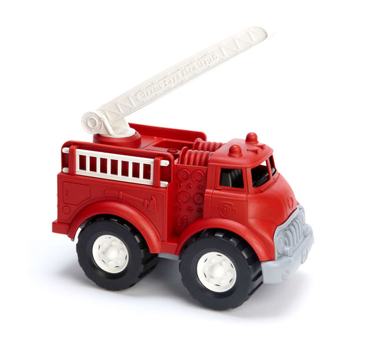 Fire Truck Red Made From 100% Recycled Plastic Milk Jugs Green Toys - Green Distributors