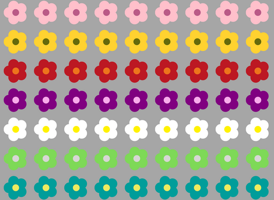 Rainbow Themed Stickers on Zero Waste Release Liners