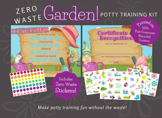 Garden Potty Training Kit with Zero Waste Stickers