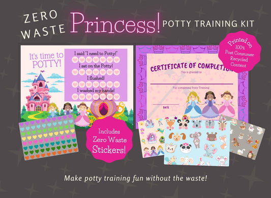 Princess Potty Training Kit with Zero Waste Stickers