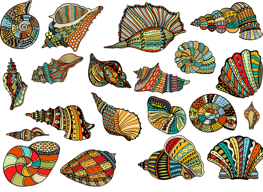 Ocean Themed Stickers on Zero Waste Release Liners