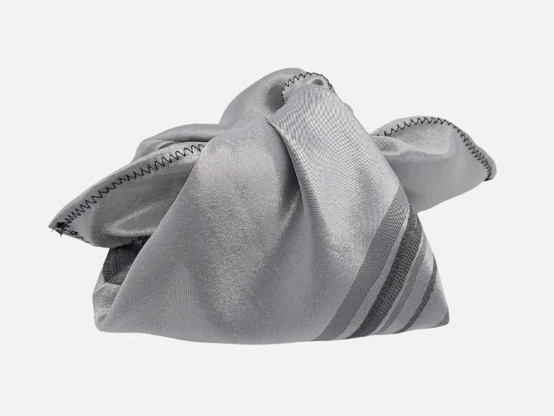 Silver Circles pattern Furoshiki Wrapping Fabric