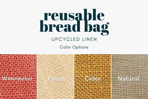 Reusable Bread Bags Linen