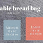 Reusable Bread Bags Linen