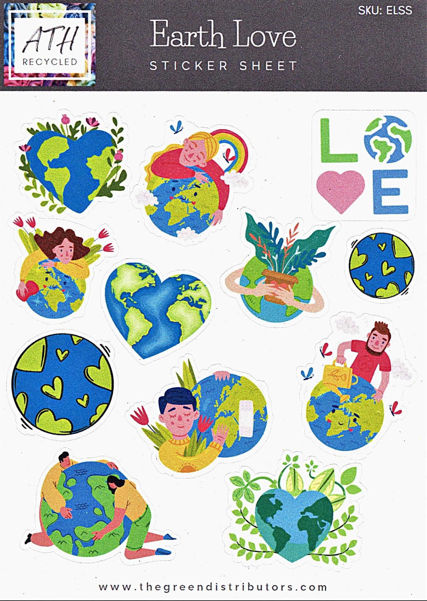 Earth Love Sticker Sheet