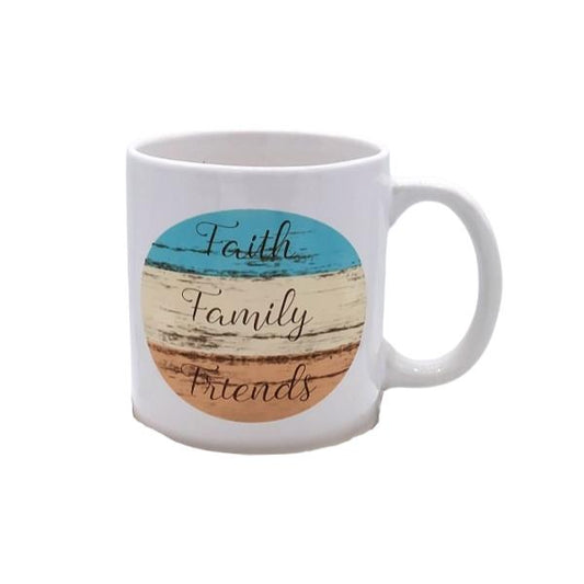 Faith Family Friends Ceramic Mug Secondhand