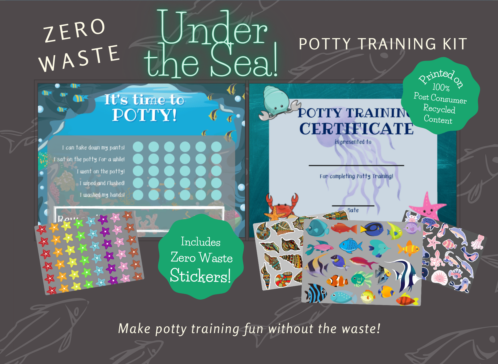 Under the Sea Zero Waste Potty Training Kit - Green Distributors